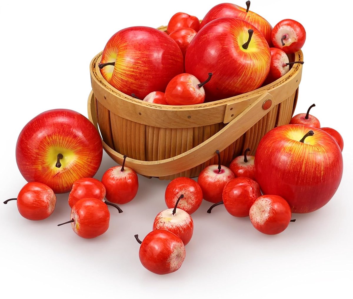 30 stuks kunstmatige rode appels, nep rode appels decoratief fruit