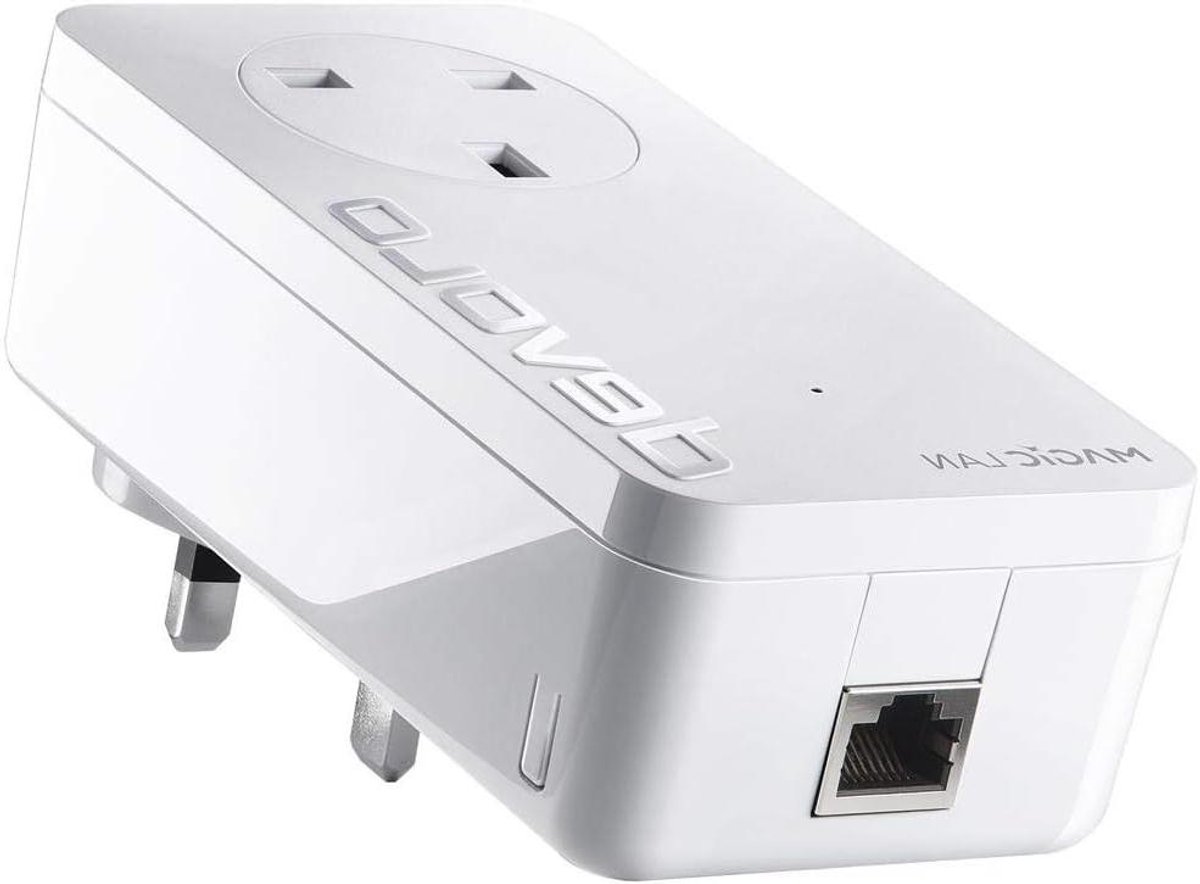 Powerline Adapter - Netwerkadapter Stroomnet - Internet Uitbreiden - Single Adapter - 1 Stuk - Wit