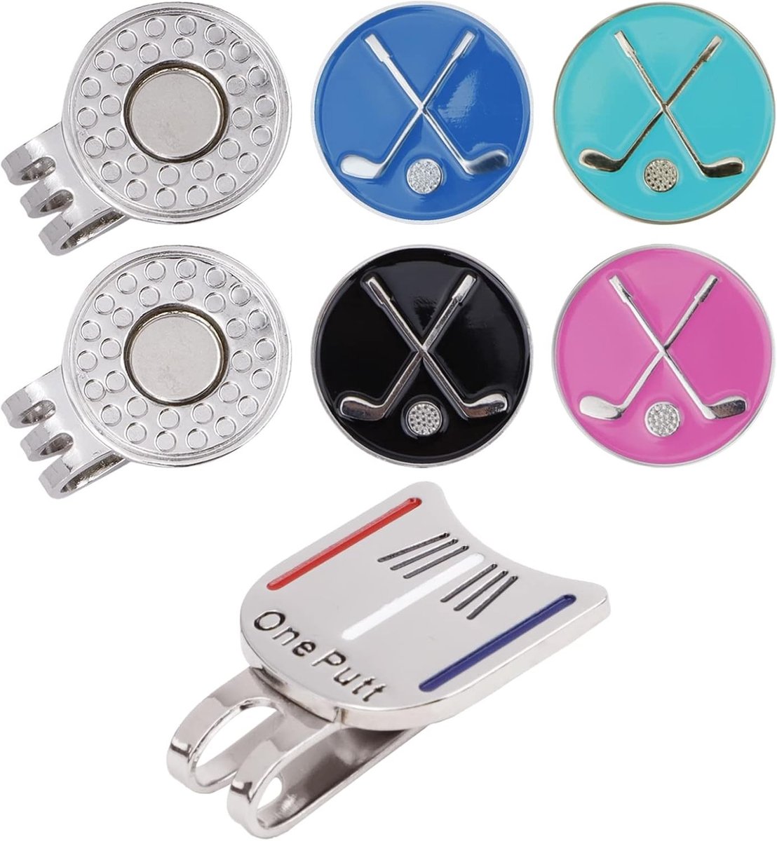 Set van 2 Magnetische Golf Cap Clips, Verstelbare Accessoires voor Golfclubs, Ideaal voor Sportliefhebbers en Cadeaus