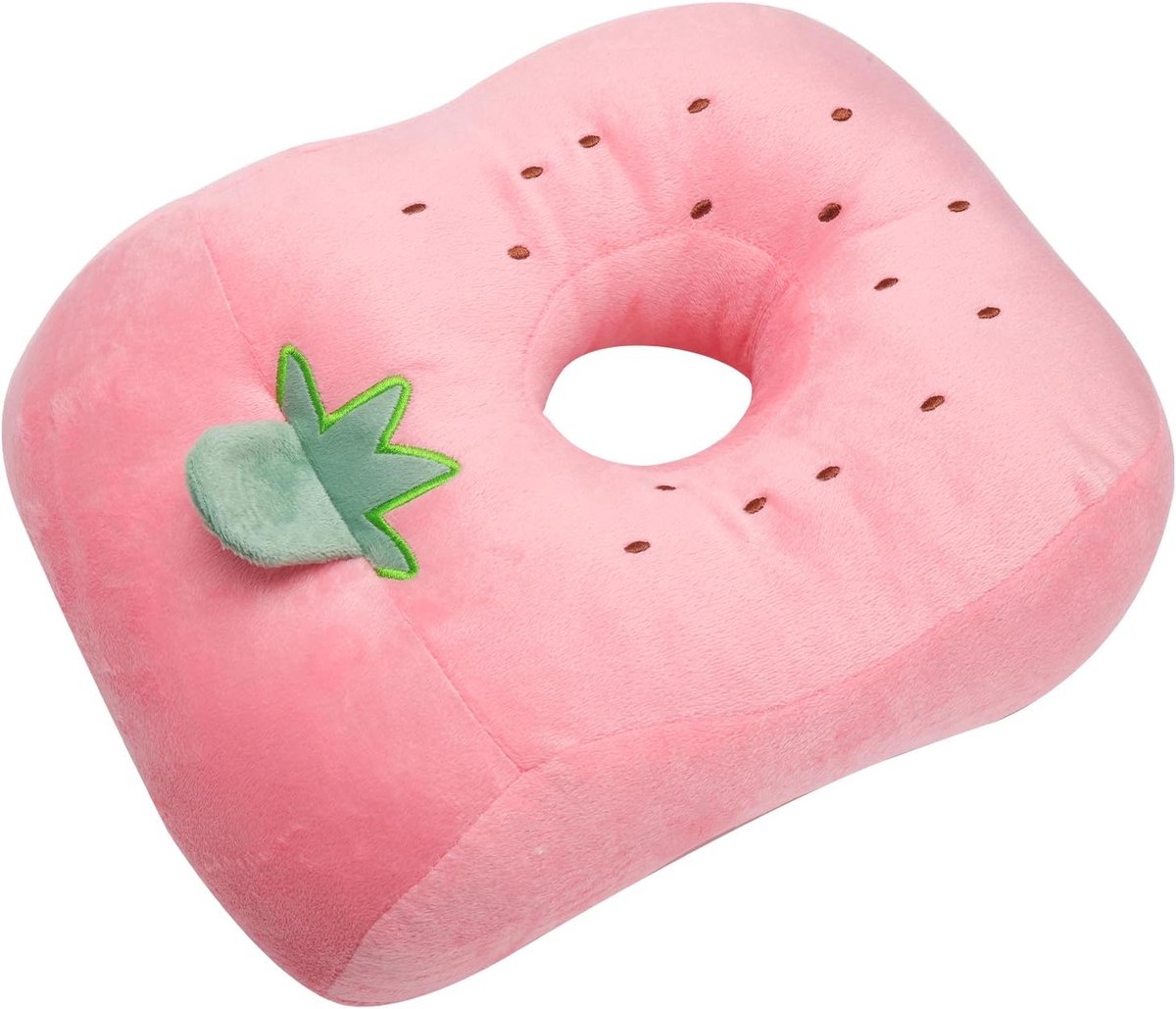 Donut Kussen Ergonomisch - Roze - Met Ooropening - Ideaal voor Zijslapers - SnelShoppen