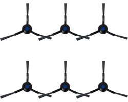 Zijborstel voor Ecovacs Deebot N30 Pro Omni/N30 Pro/N30 Omni/N20/N20 Plus/N20 Pro Plus/T30 Pro Omni/T30 Omni/T30s/T30s Combo/T30s Pro robotstofzuiger, reserveonderdeel, 6 zijborstels