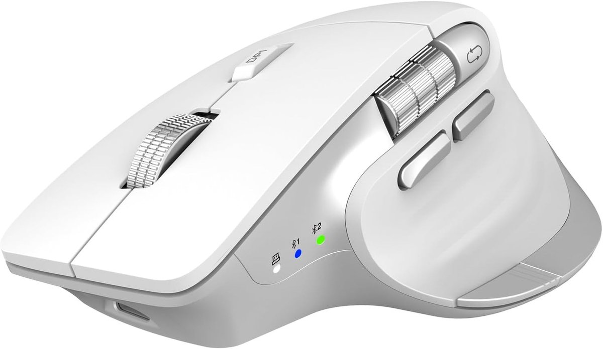 bluetooth-muis, ergonomische, oplaadbare, geluidsarme muis met