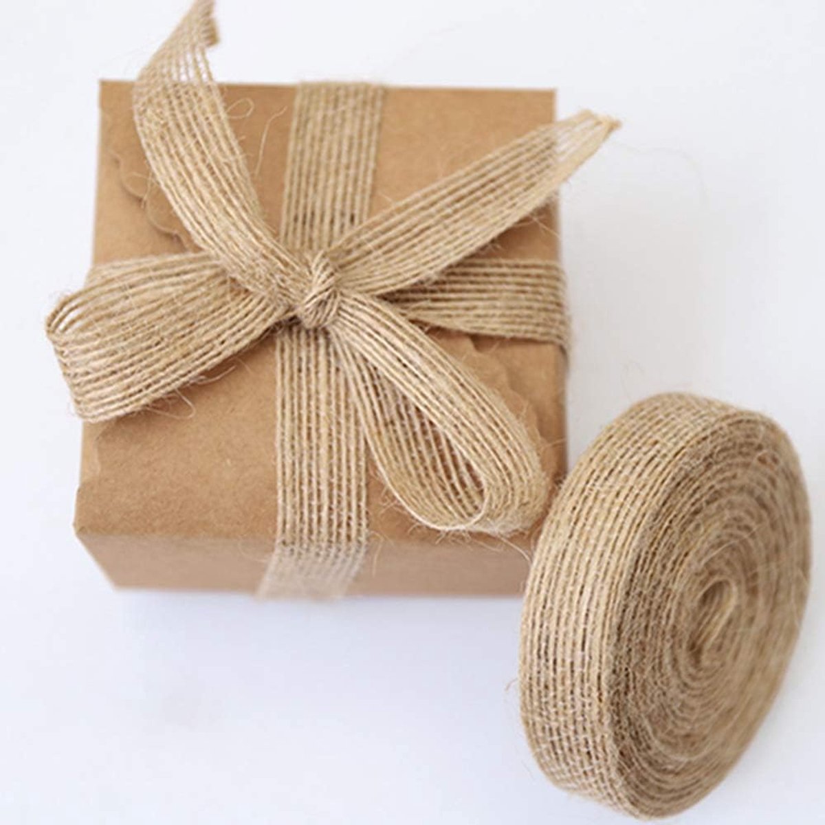 10 meter juteband natuurlijk juteband cadeaulint burlap decoratielint