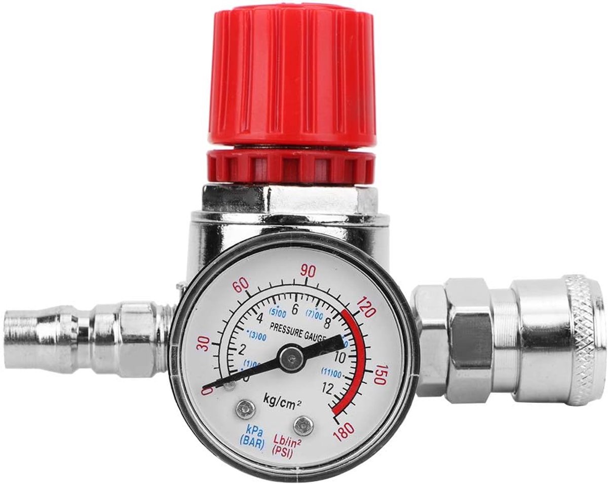 Luchtcompressor Drukregelaar Schakelaar Regelklepmeter met mannelijke/vrouwelijke connector