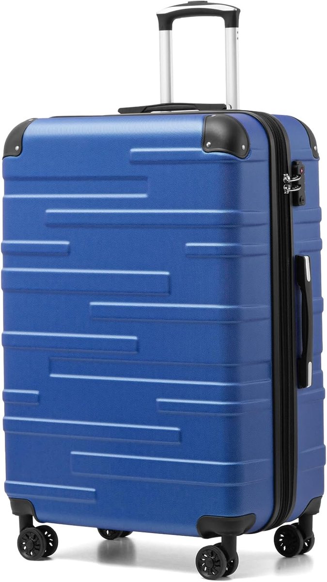hardcase-koffer rolkoffer reiskoffer vergrootbaar (alleen grote