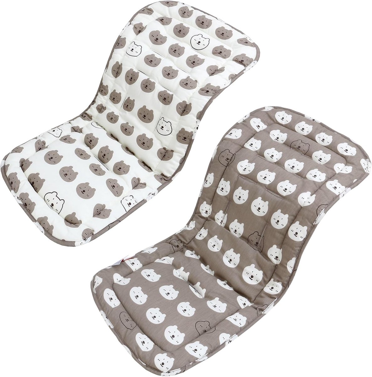 SnelShoppen - Universele Baby Kinderwagen Zitkussen, Dubbelzijdig 78x34cm, 100% Katoen, Comfortabel en Veilig, Geschikt voor Buggy's en Kinderwagens