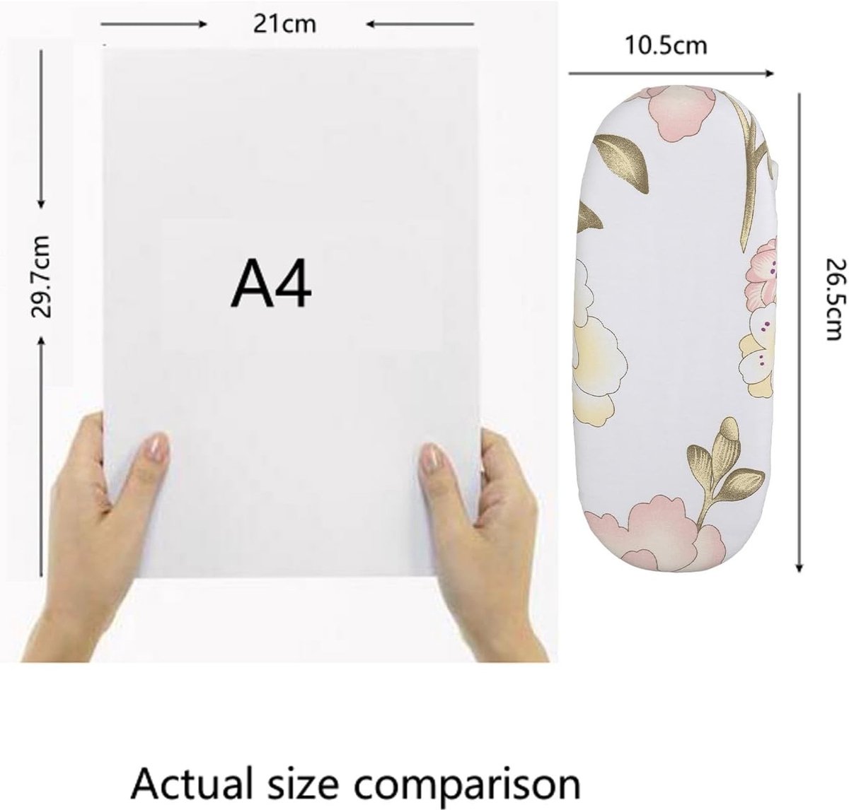 Mini-Strijkplank Opvouwbaar - Stalen Frame - Antislip Voetjes - Wasbare Hoes - Ideaal voor Reizen en Kleine Ruimtes