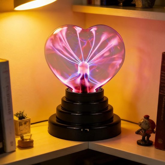 Plasma Bal Lamp - Sfeerlamp Interactief - Decoratieve Verlichting - Geluid en Aanraak Gevoelig - 11 cm - Multicolor — afbeelding 4