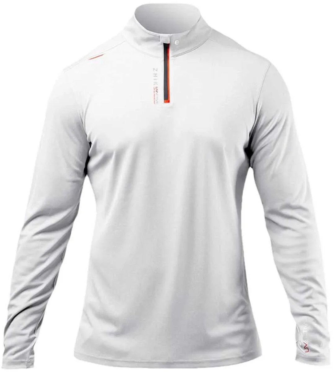 Zhik Uvactive™ Tie-down Strip Uv-werende Langarm T-shirt Wit XL Man