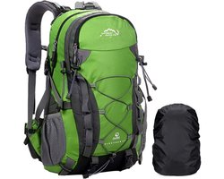 SnelShoppen - Hiking Rugzak voor Mannen en Vrouwen, Lichtgewicht Trekking Rugzak met Waterdichte Regenhoes, Grote Sporttas voor Buitenactiviteiten, 40