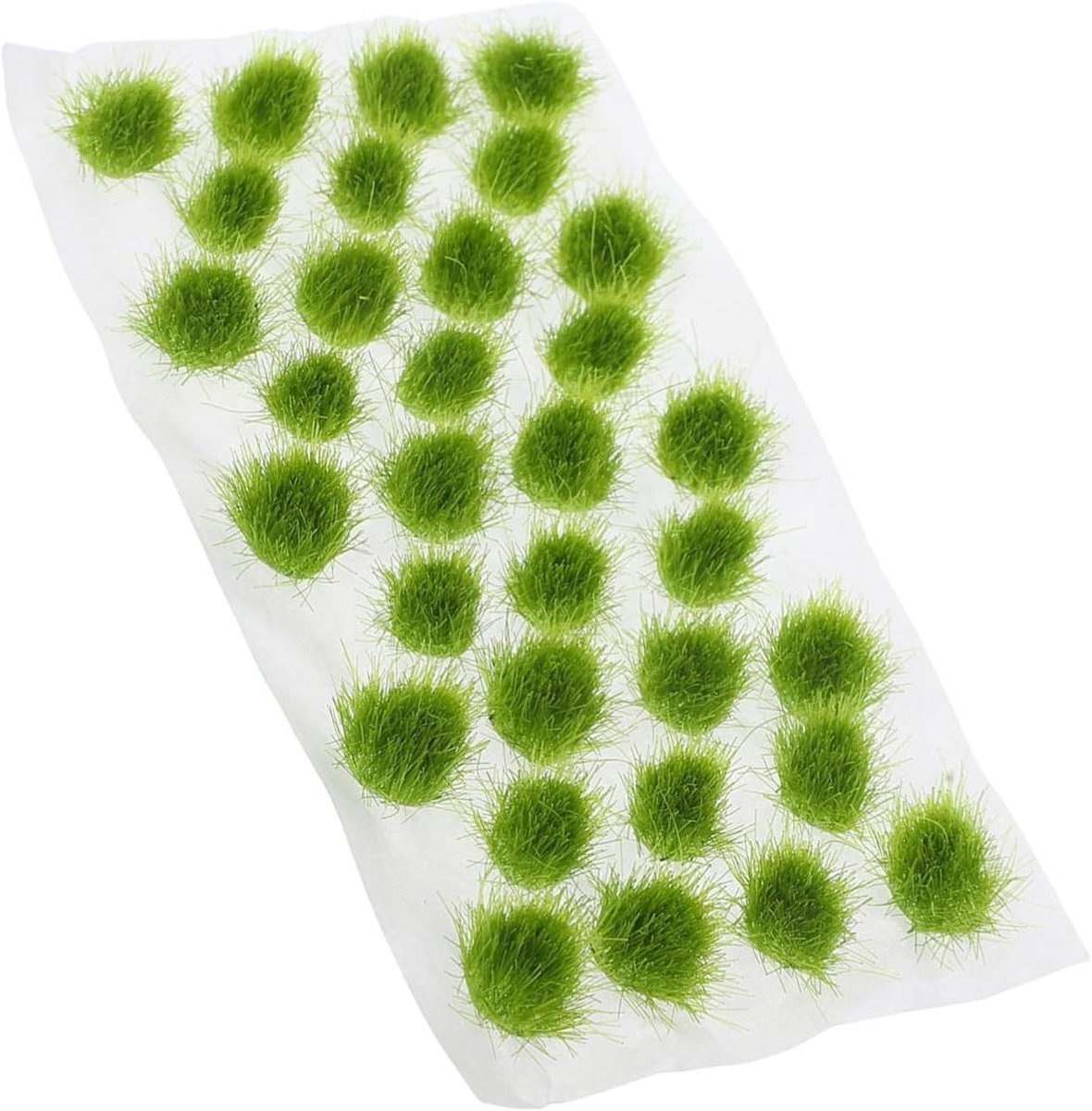 Kunstgras Model - Miniatuur Gras Plastic - Modelbouw Scènes - Realistisch Gedetailleerd - 12.8 x 6.4 cm - Groen