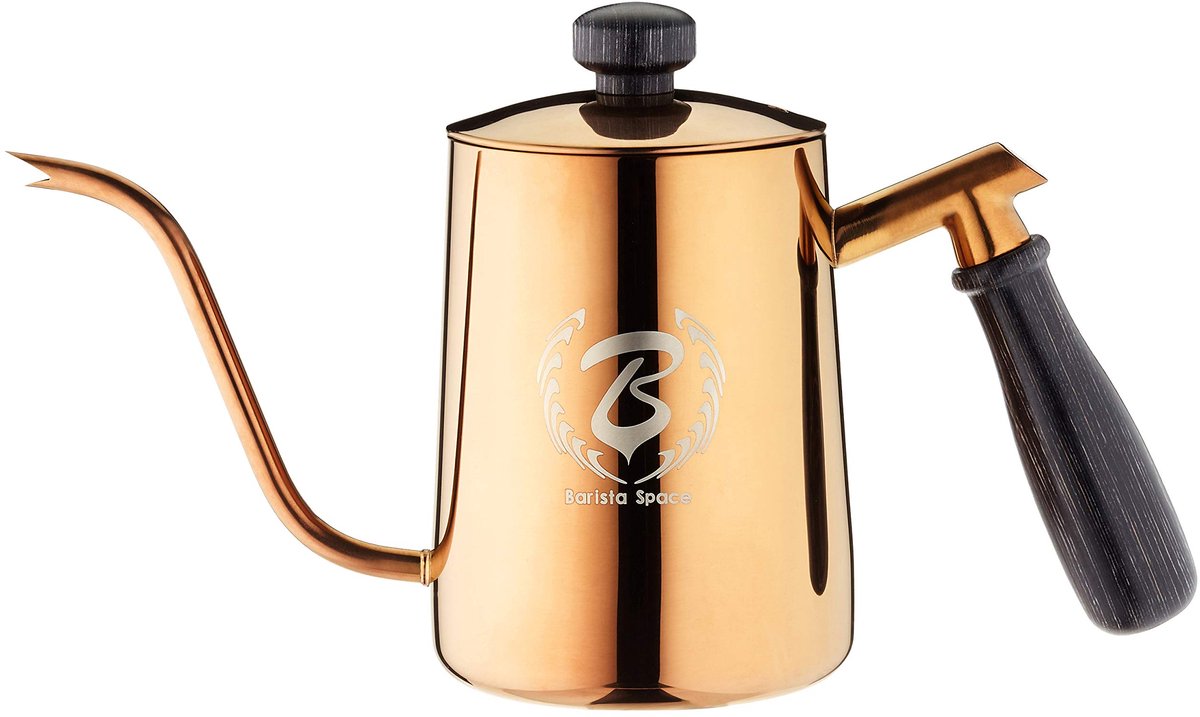 SnelShoppen - Barista Space Waterkoker 600 ml Pink-Goud - Compacte Elektrische Waterkoker voor Keuken, Camping en Feestjes