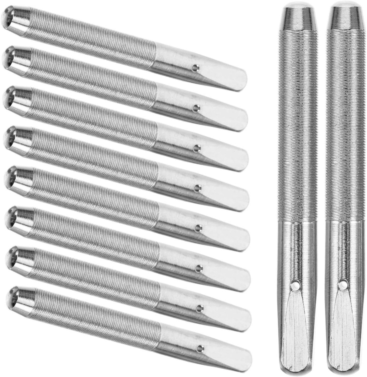 Piano Stemgereedschap - Pianostemmer Set - Piano Onderhoud - Verstelbaar Instrument - 10 stuks - Zilver