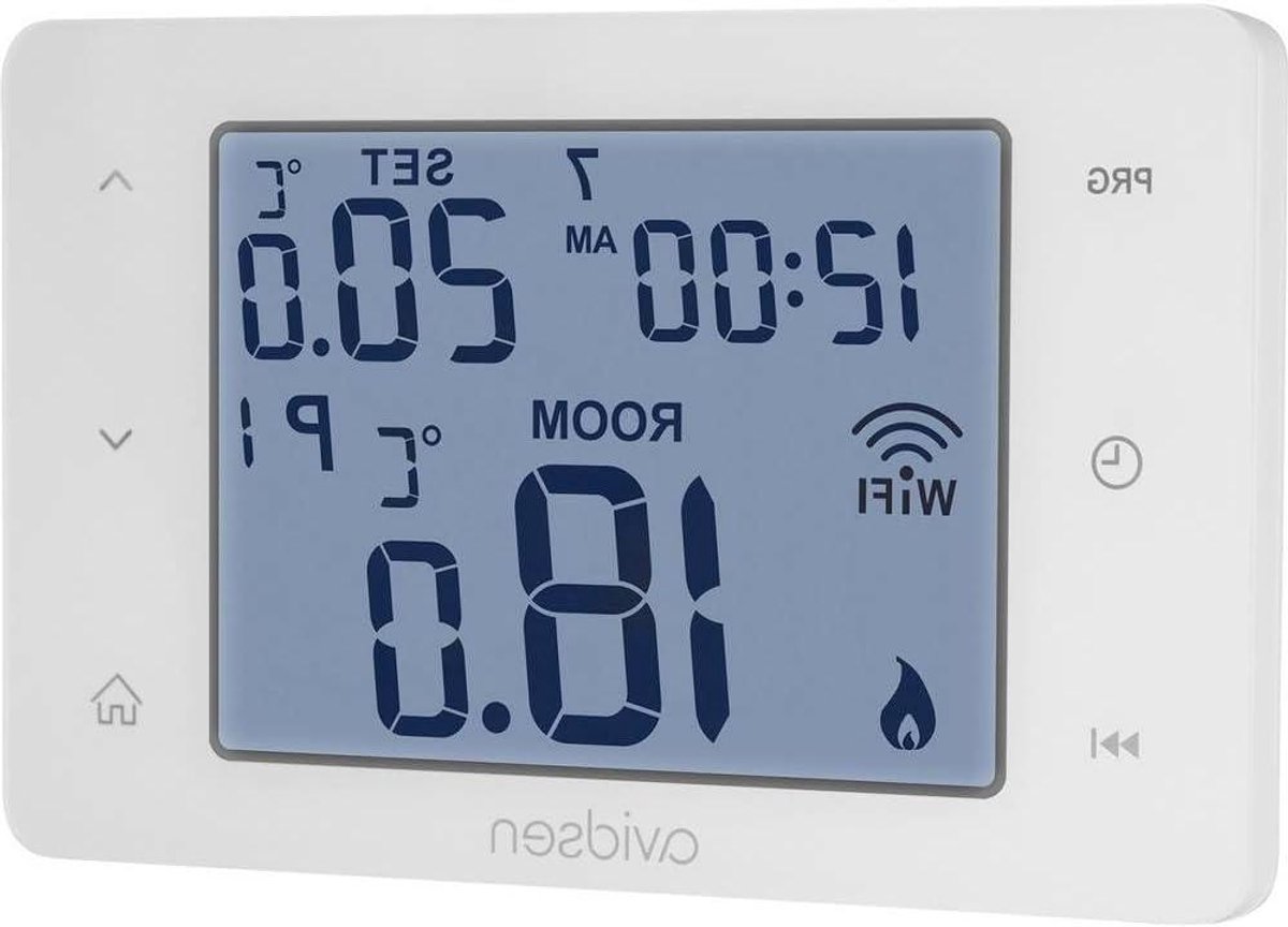 Slimme Thermostaat - Bedrade Regelaar - Verwarming Instellen - Modulerende Technologie - 2-Draads Installatie - Wit