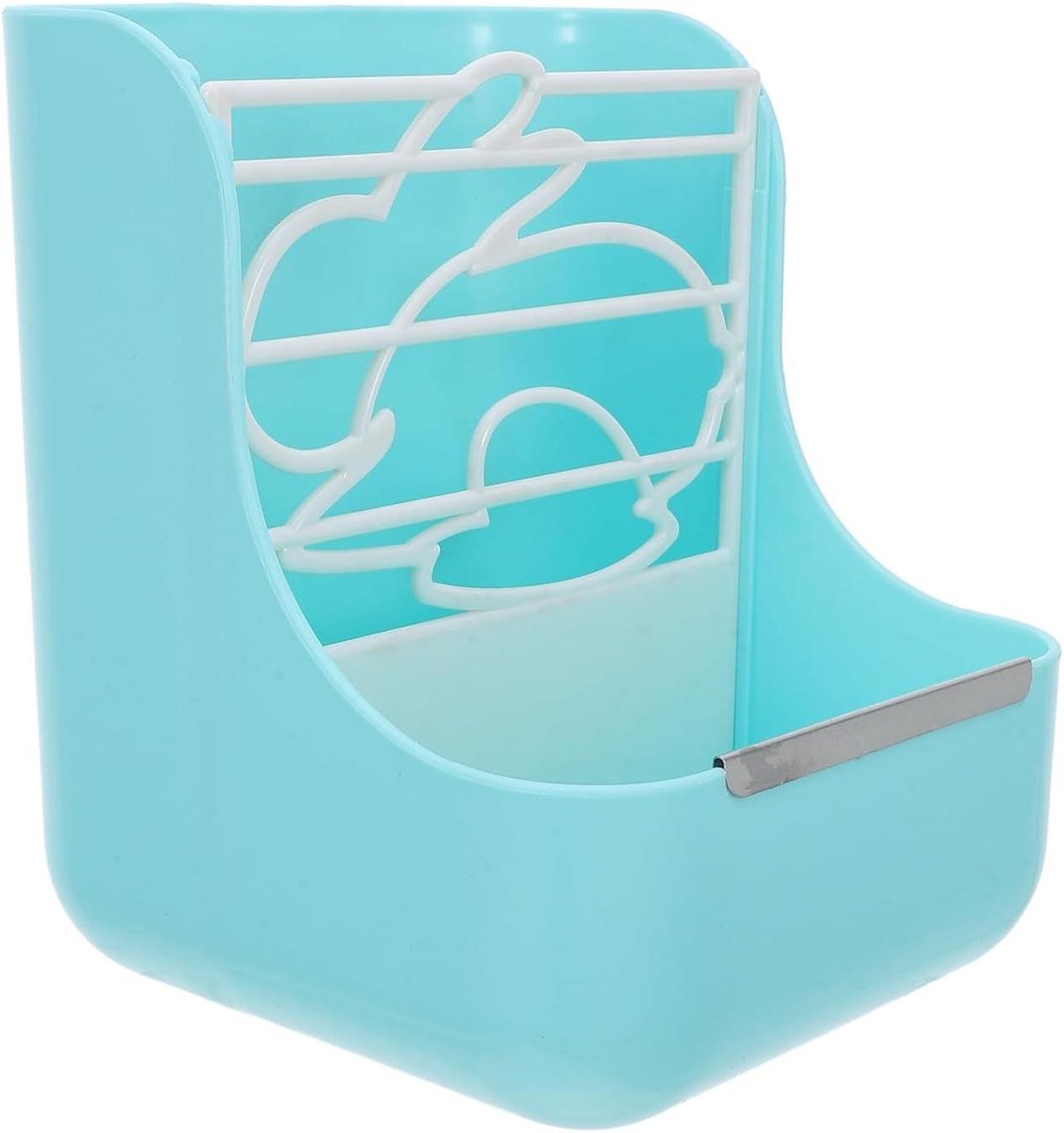 Hooi Voerbak - Hooi Dispenser - Kooi Organiseren - Minimaal Verspilling - 17.5 x 14.8 x 14 cm - Hemelsblauw
