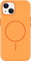imoshion Hoesje - Geschikt voor iPhone 14 / 13 - Color Backcover met Thin geschikt voor MagSafe Ring - Oranje