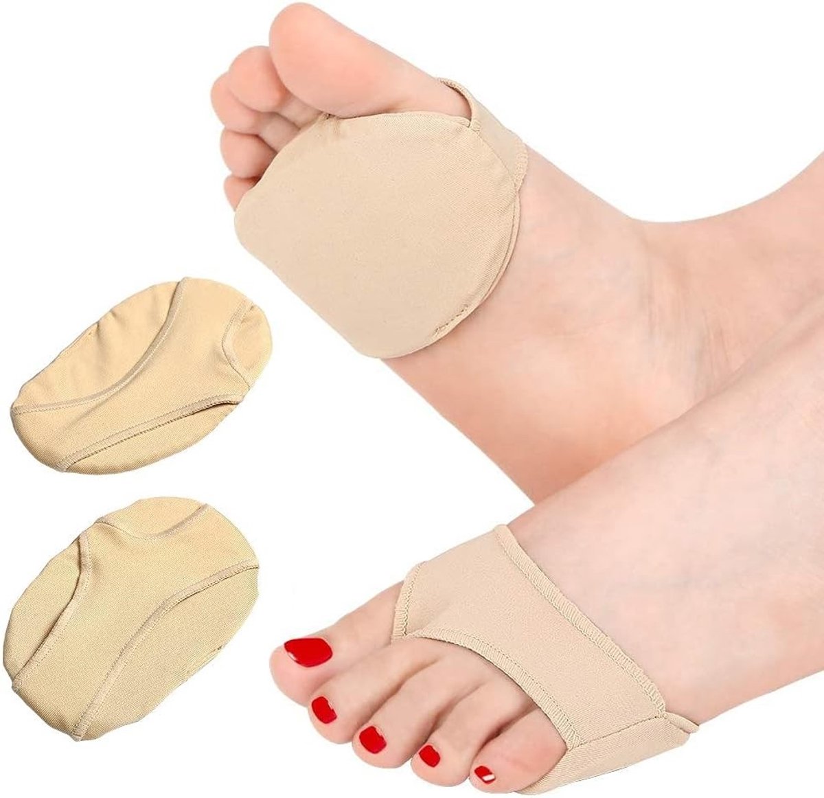 Siliconen Teenspalken voor Hallux Valgus Correctie, Hammerteen en Eeltbescherming - Set van 2 Grote Teenspalken