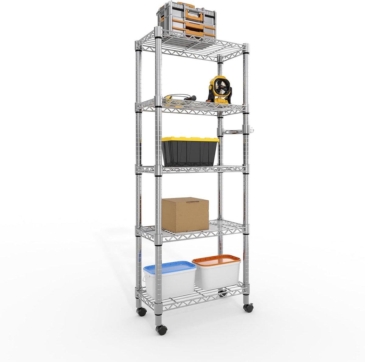 Triumpunpre 5-laags metalen rek 30x60x154,4 cm voor garage en keuken