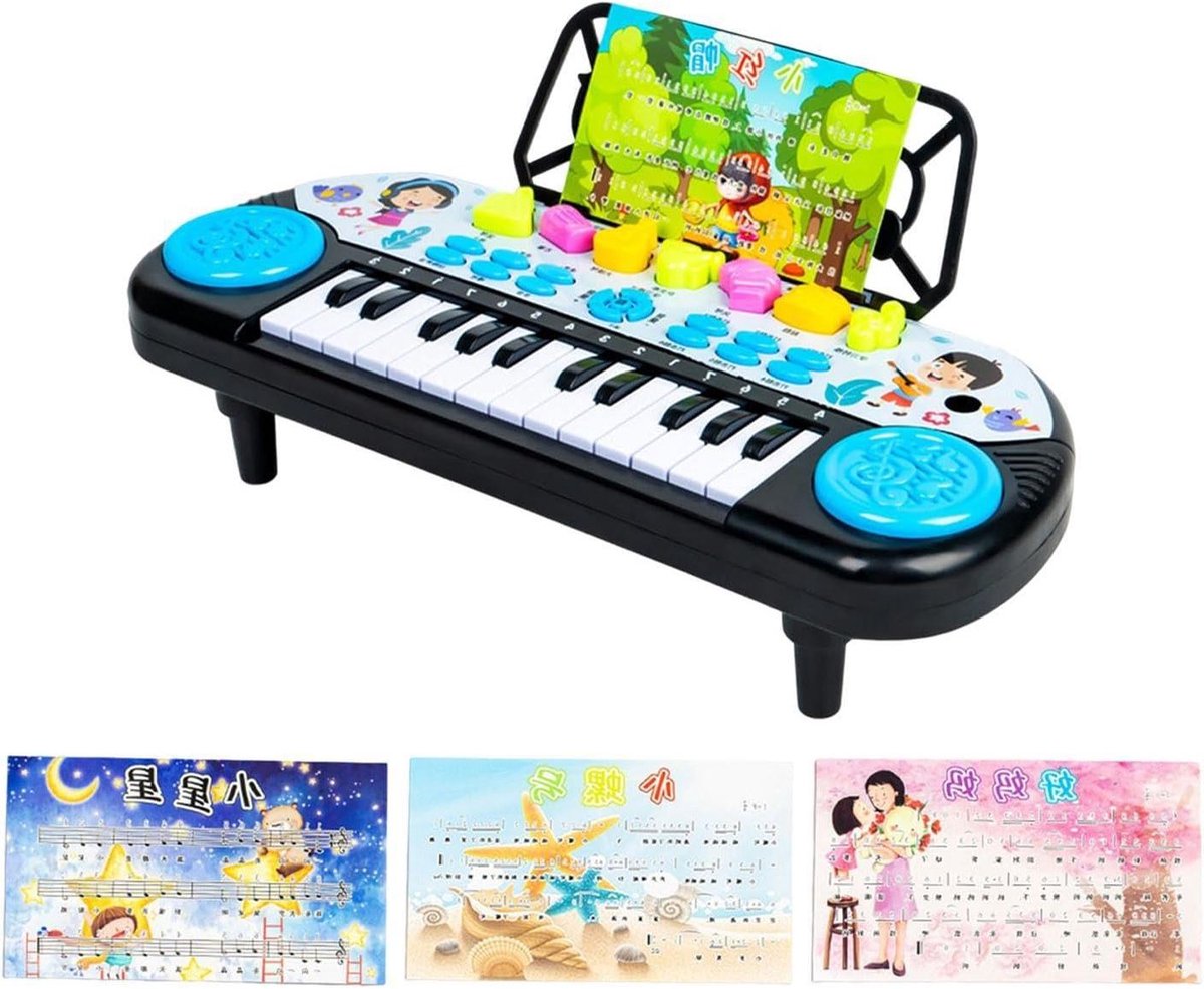 Kinderkeyboard - Muzikaal Speelgoed - Muziek Leren - 24 Pianotoetsen - 15 x 36 x 20 cm - Multicolor