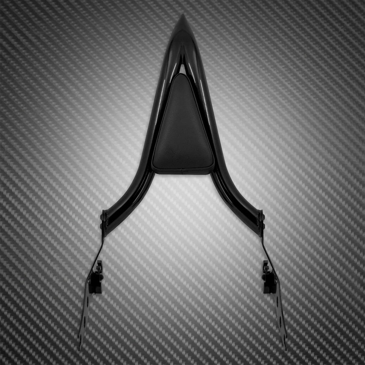 Motorfiets Passagiersrugleuning - Sissy Bar Achterkussen - Comfortabel Reizen - Verstelbaar en Afneembaar - N.v.t. - Zwart
