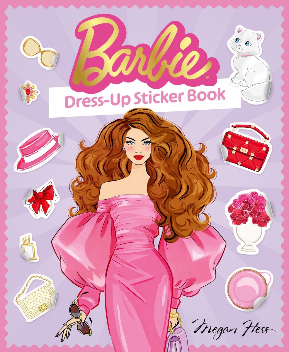 Barbie, Dress-Up Sticker Book