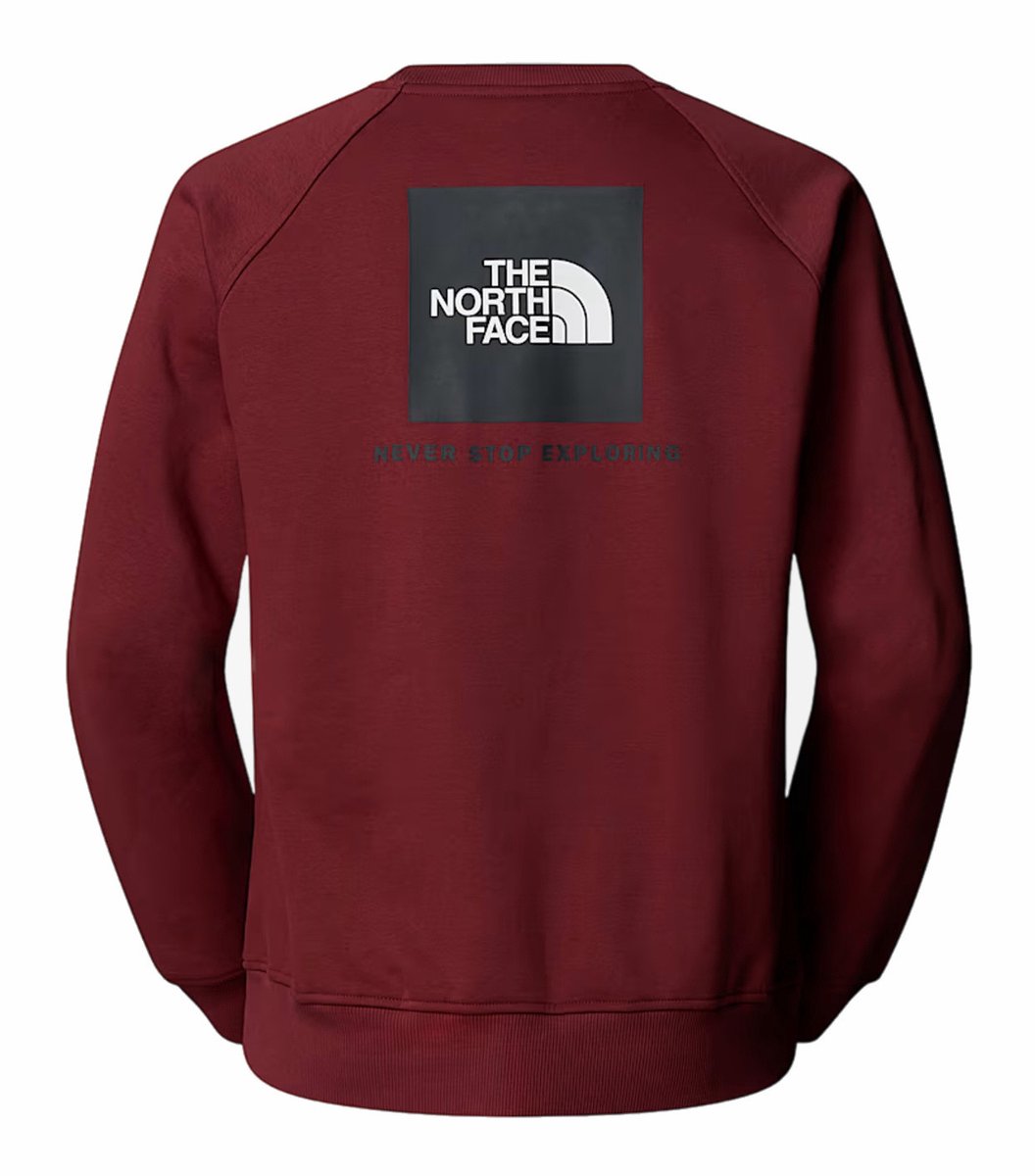 The North Face Raglan Box NSE Crew Casual Sweater Heren M Rood