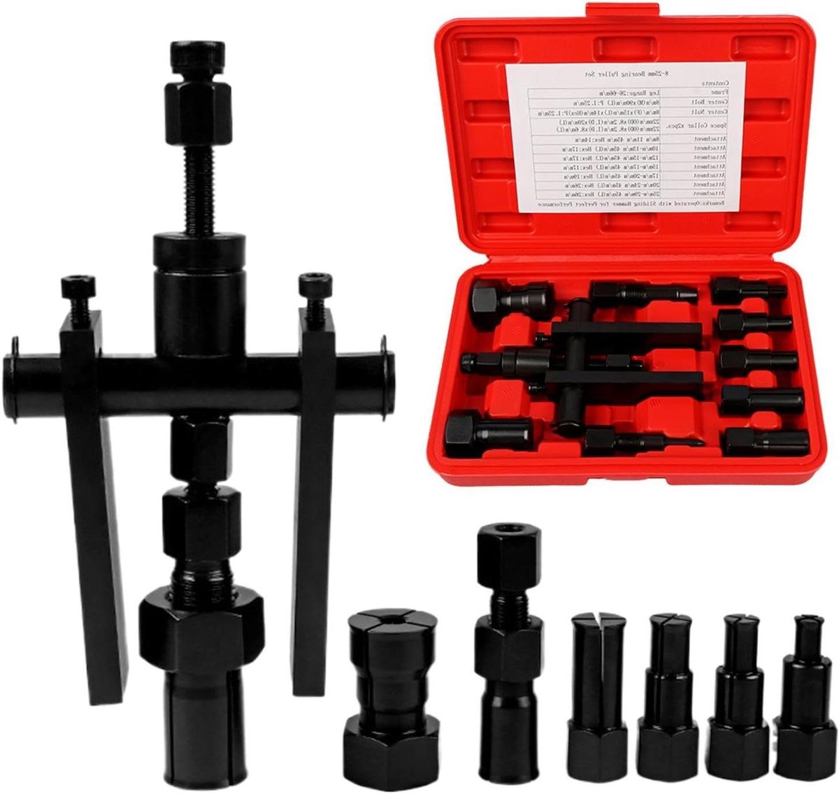 Wiellager Trekker Motorfiets - Lagertrekker Set - Onderdelen Verwijderen - Schadevrij Mechanisme - 0.8-2.5 cm - Zilver
