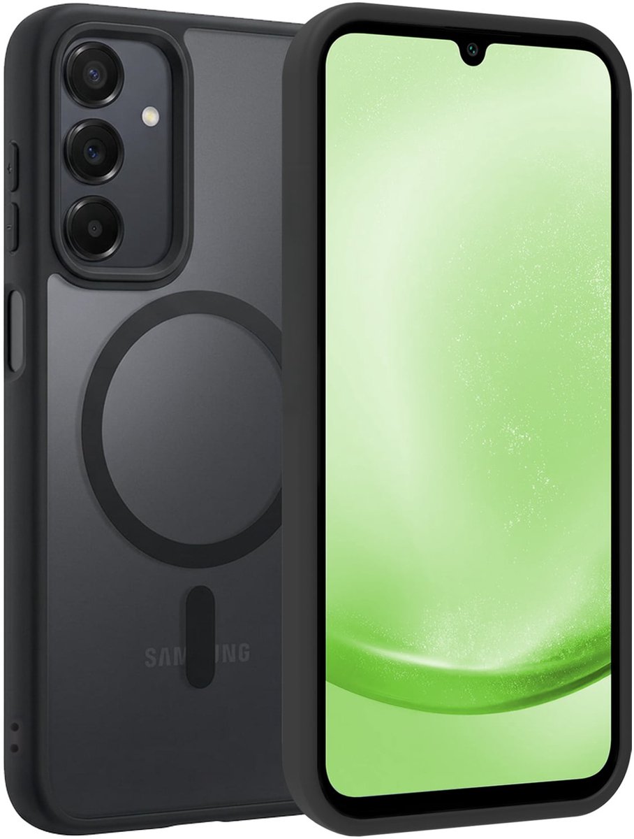Hoesje Geschikt voor Samsung Galaxy A25 - Magsafe Compatible - Sterk & Shockproof - Back Cover - Shock Proof Case - Telefoon Hoes Shockproof - Zwart