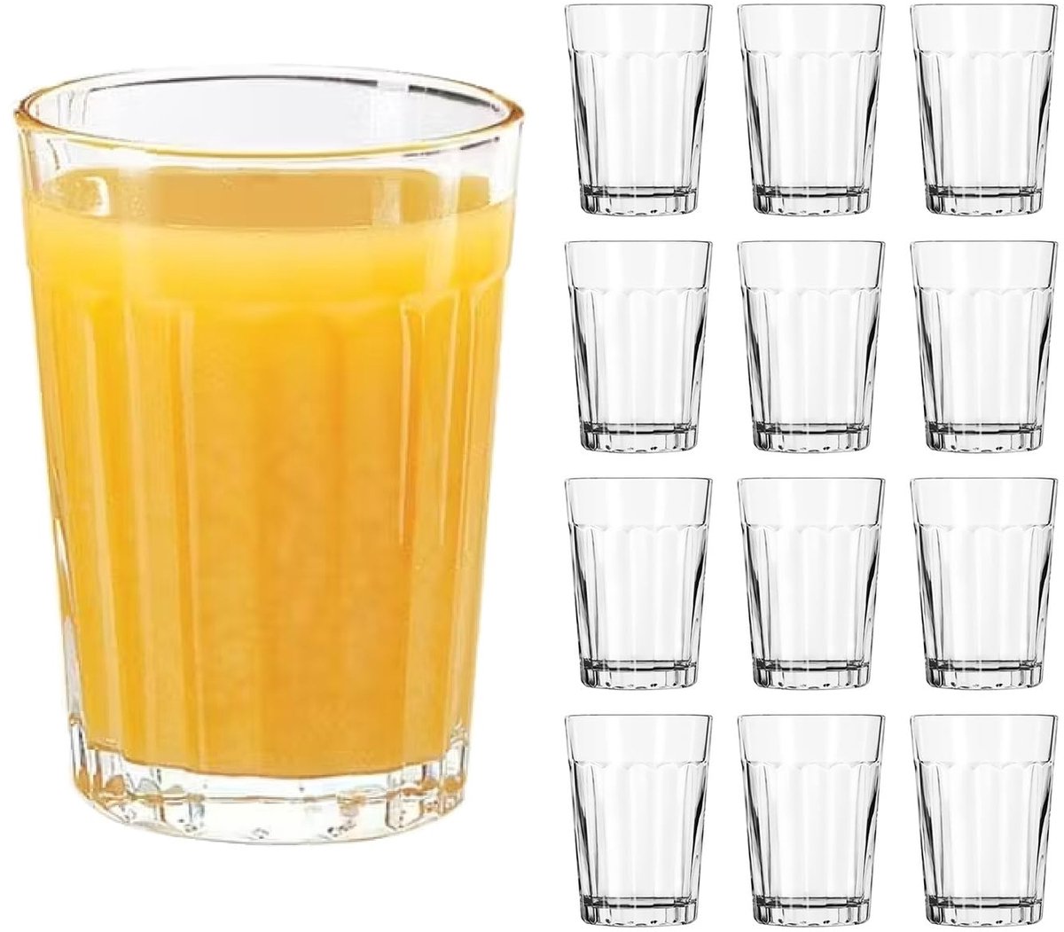 LIBBEY Waterglazen - Drinkglazen Set - Cocktailglazen - Vaatwasserbestendig - 207 ml (12 stuks)