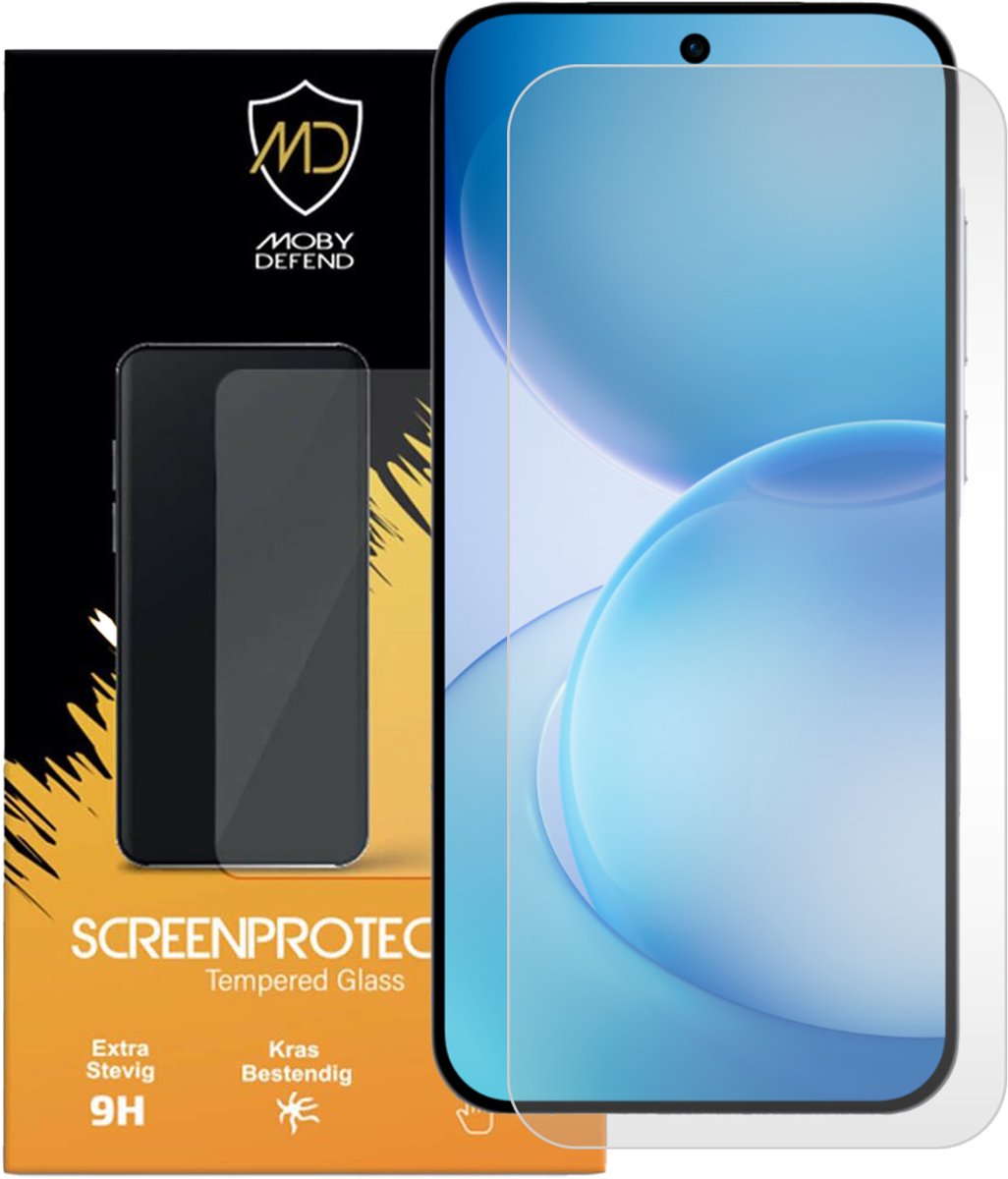 MobyDefend Screenprotector - Geschikt voor Oppo Reno16 F/FS - Case-Friendly Screensaver - Gehard Glas
