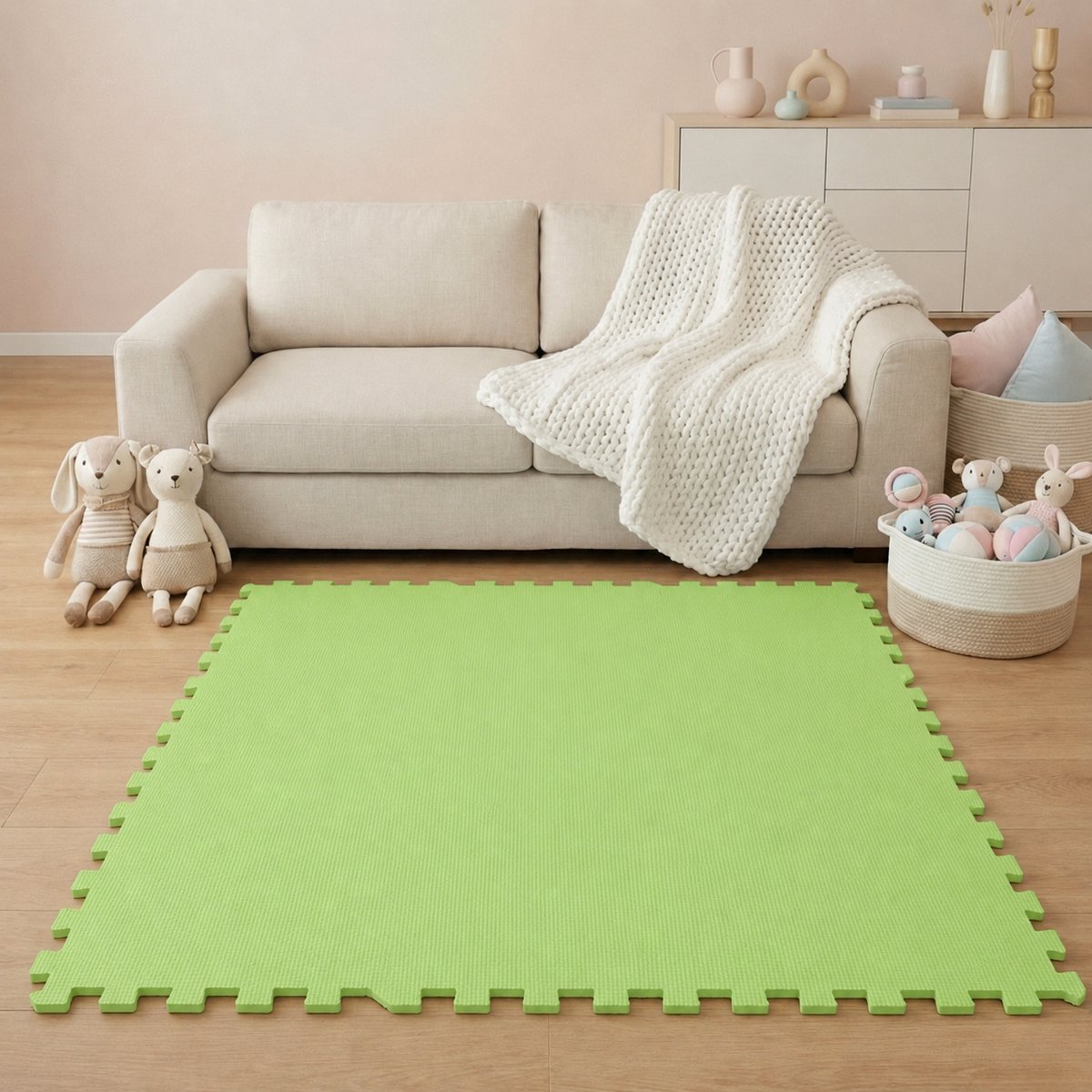 Bol.com Van dag Één: 9-delige Baby Puzzel Speelmat - 30x30 EVA Schuim Kruipmat Vloermat Speeltapijt Kind aanbieding