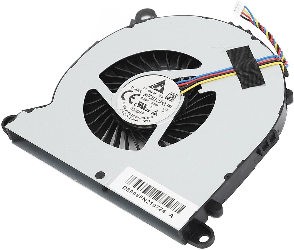 Vervangende CPU Koelventilator voor Mini PC, 4 Pin, Snelle en Stille Warmteafvoer, Compatibel met NUC8 Series, 5V 0.6A Koeling