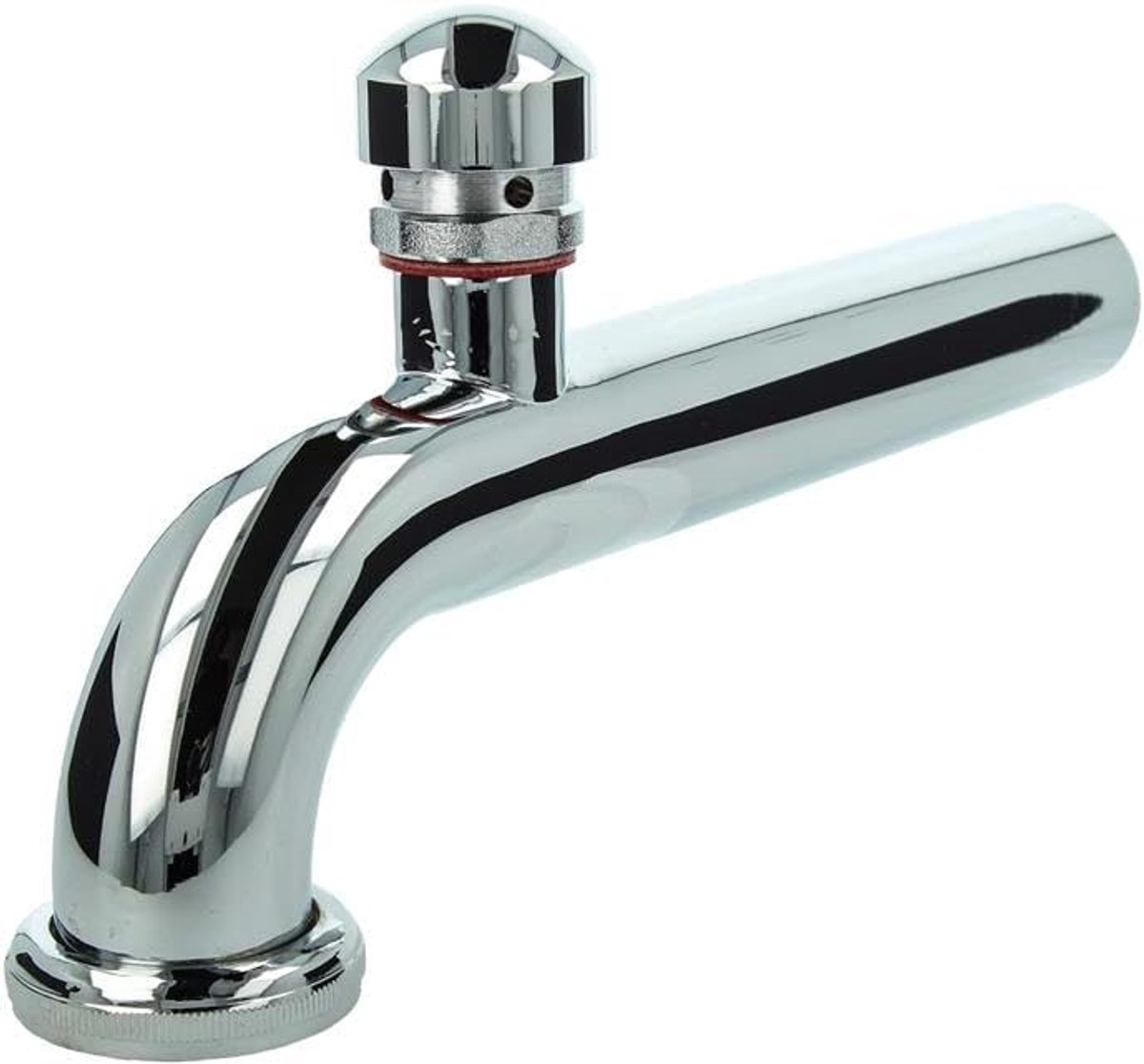 tecuro Afvoerboog 90° met beluchter voor sifon geursluiting, verchroomd 220 mm