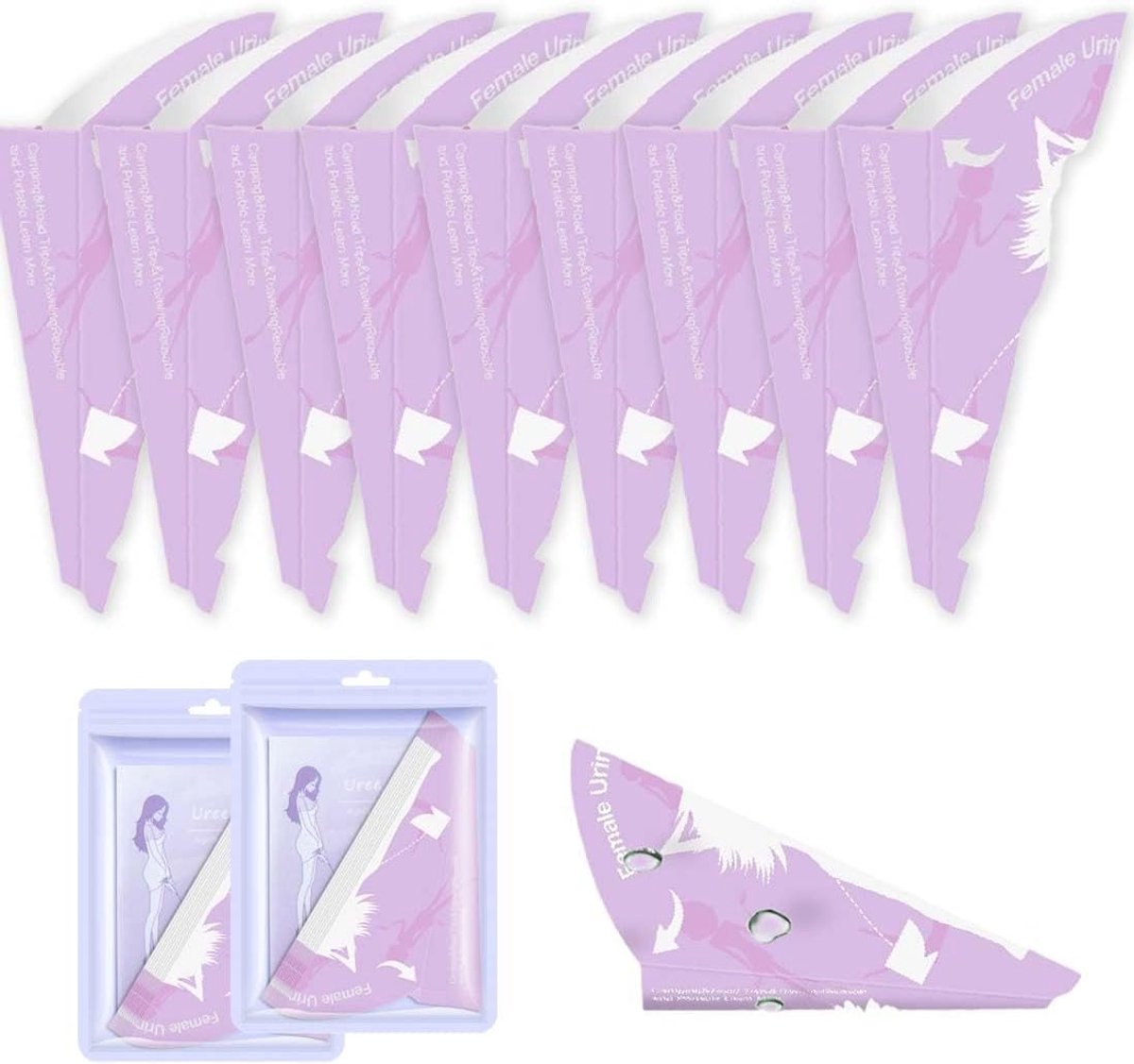 20 Stuks Pied Vrouwelijke Pipi Funnel Pipi Kegels voor Vrouwen En Reizen Wegwerp Urinoir Vrouwelijk Papier Kegels Pipes Wegwerpbaar voor Outdoor Activiteiten En Camping Wandelen