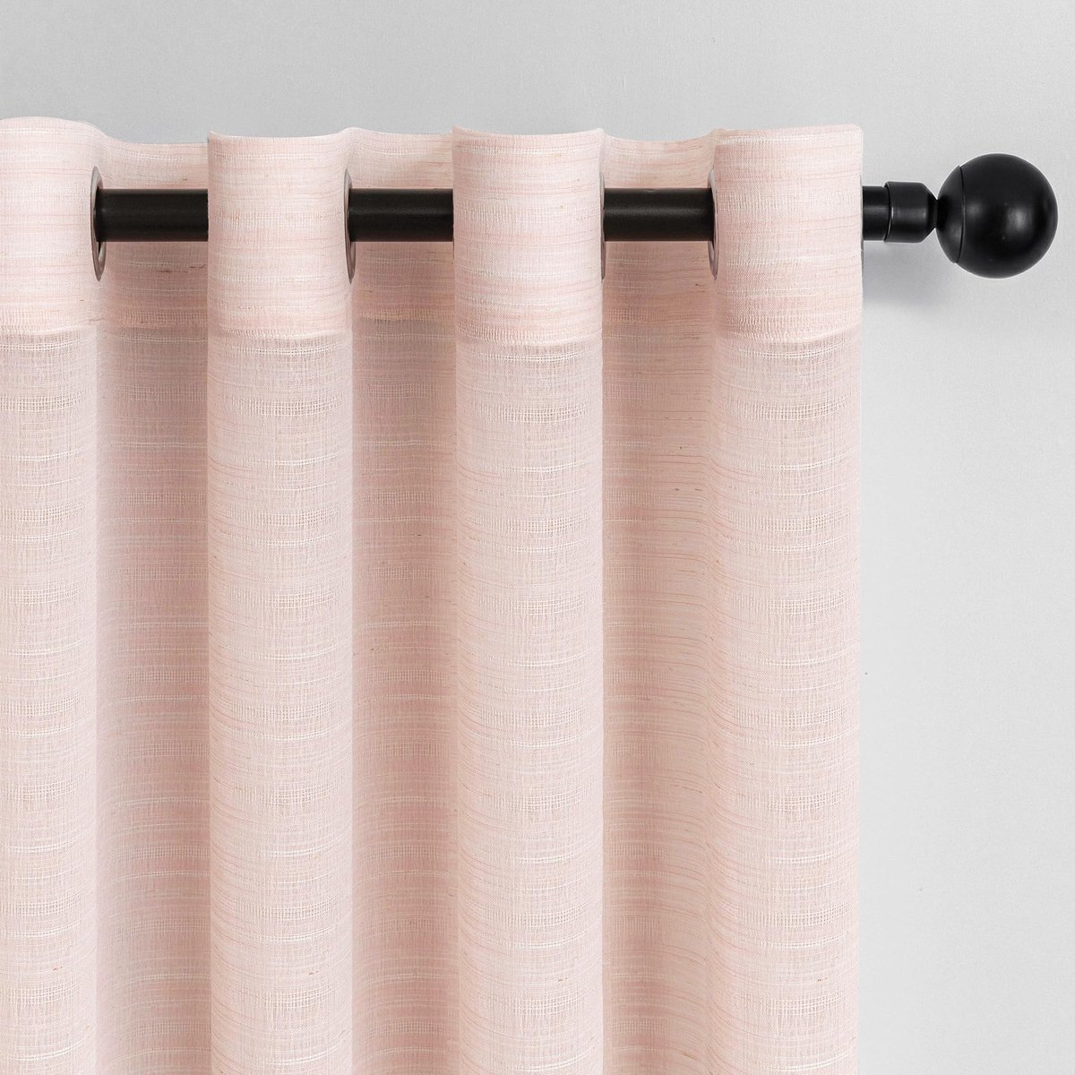 Roze Voile Gordijnen voor Kinderen - Set van 2 250 x 140 cm met Oogjes