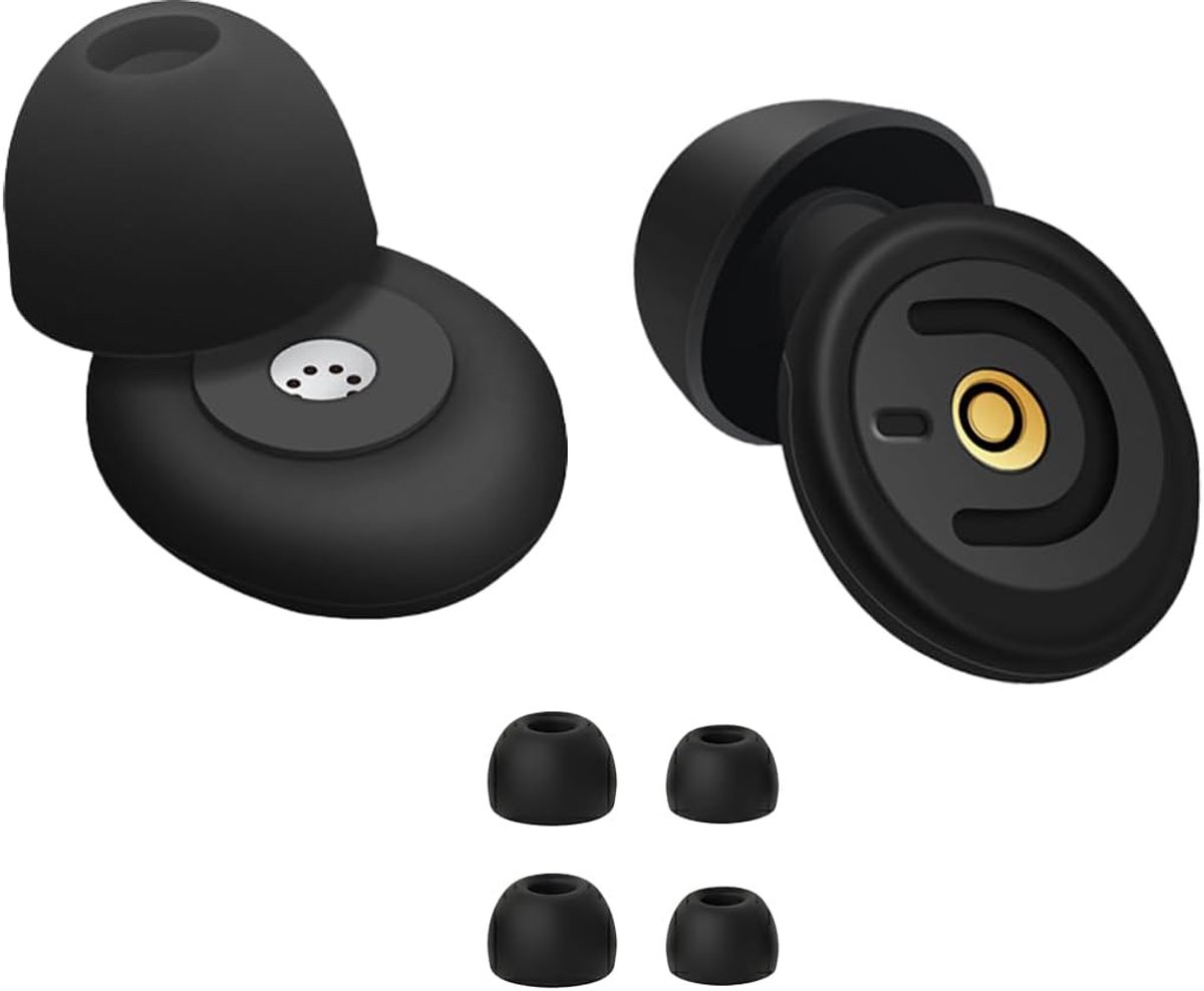 2 stuks oordopjes om te slapen, verstelbare siliconen oordopjes met 50 dB geluidsreductie, compatibel met slapen, werk, leren, reizen en andere situaties