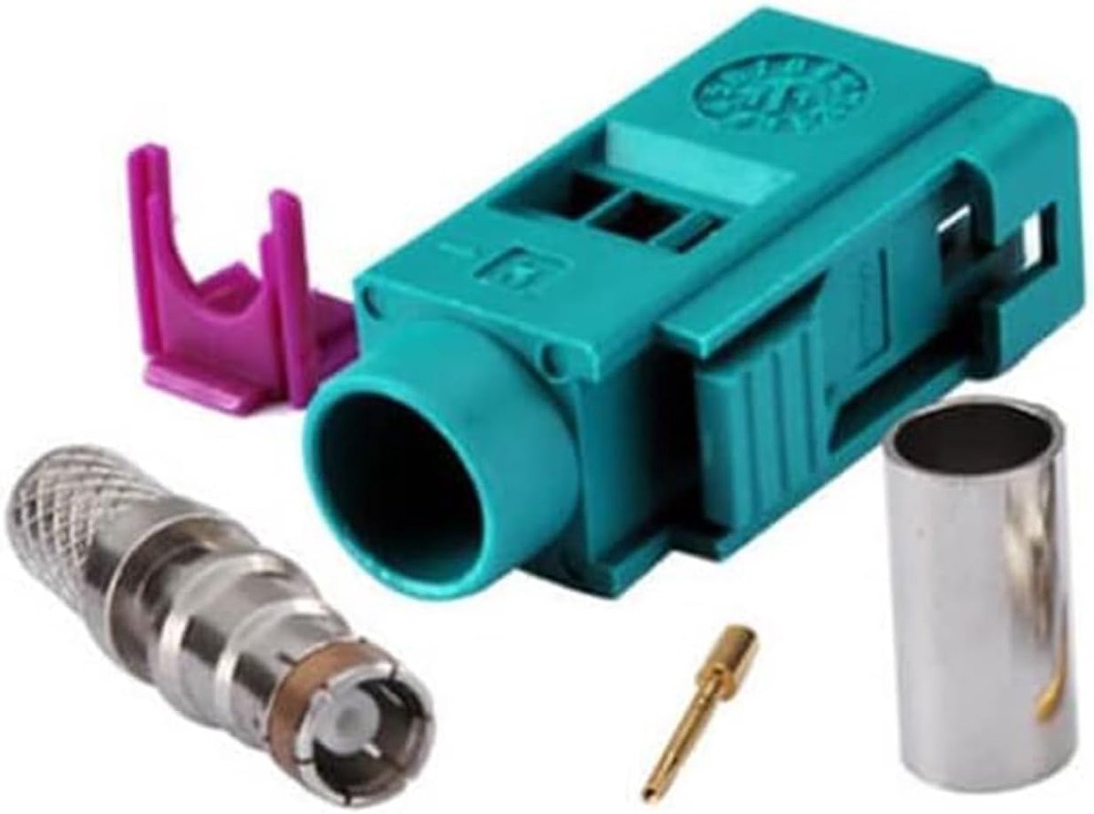 Stekkertypes Fakra - bus Crimp Solder voor RG58 LMR-195 RG400 RG1422 kabel