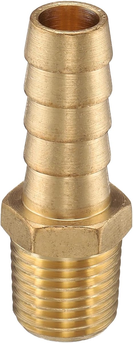 Messing felsaansluiting 1/4" NPT mannelijk naar 3/8" slang ID voor brouwerij buisaansluiting directe schroefdraad torenconnector duurzame constructie