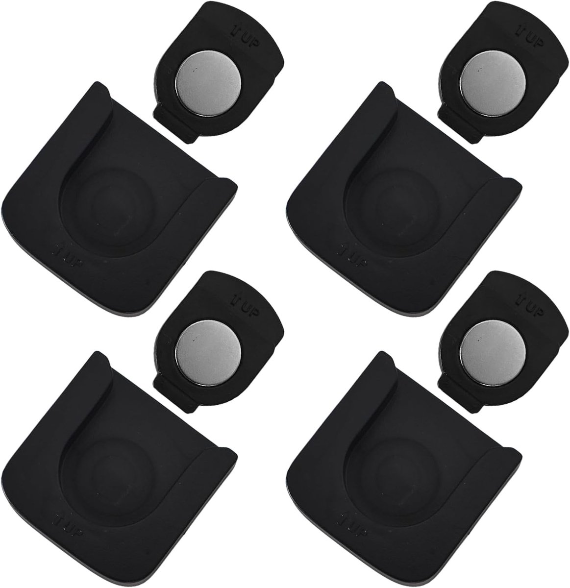Multifunctionele Magnetische Wandhouder voor Afstandsbediening - 4 Stuks, Zelfklevend, Geen Boren Nodig, Ideaal voor TV en Accessoires Organisatie