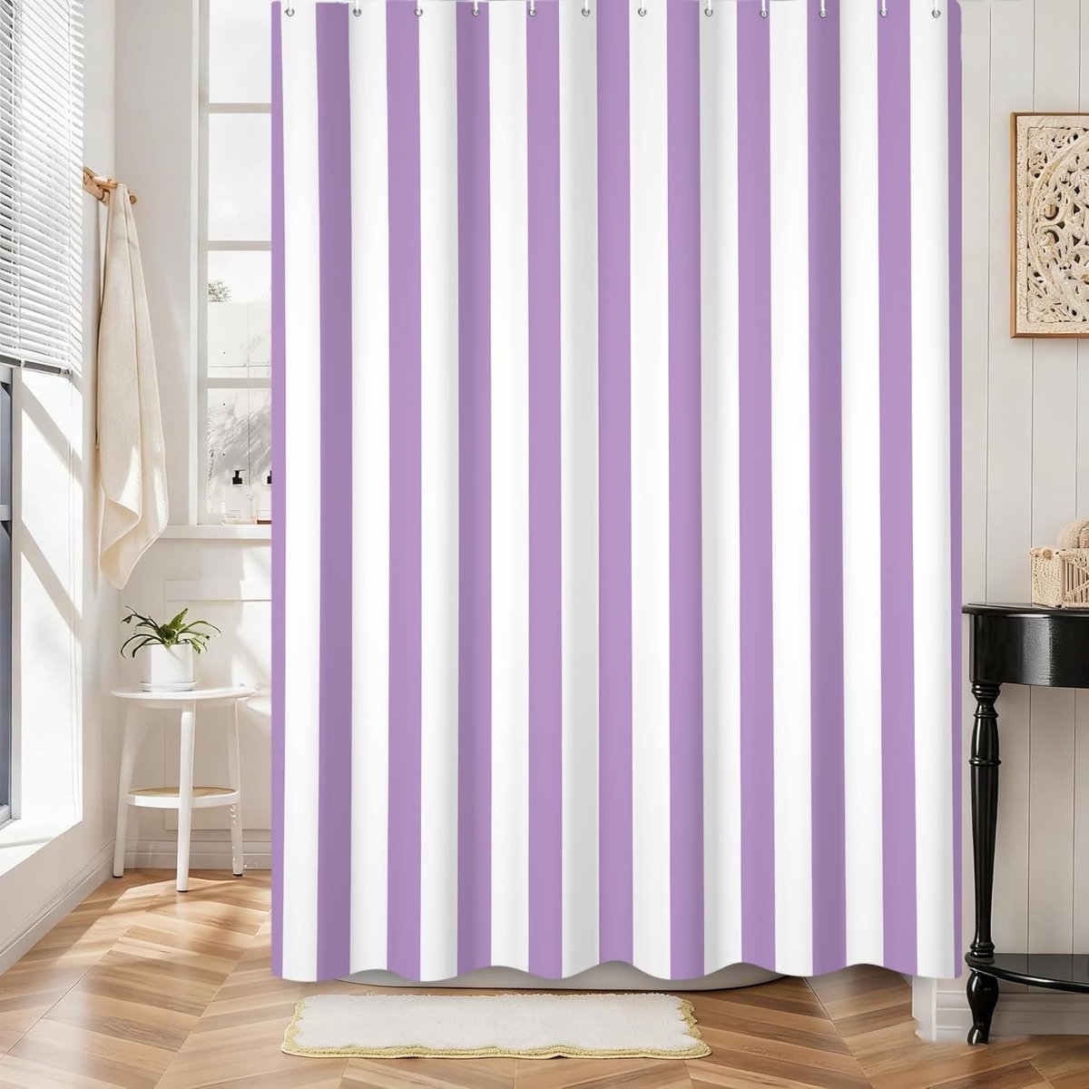 Omgoods - Vintage Gestreept Douchegordijn 180x200 cm