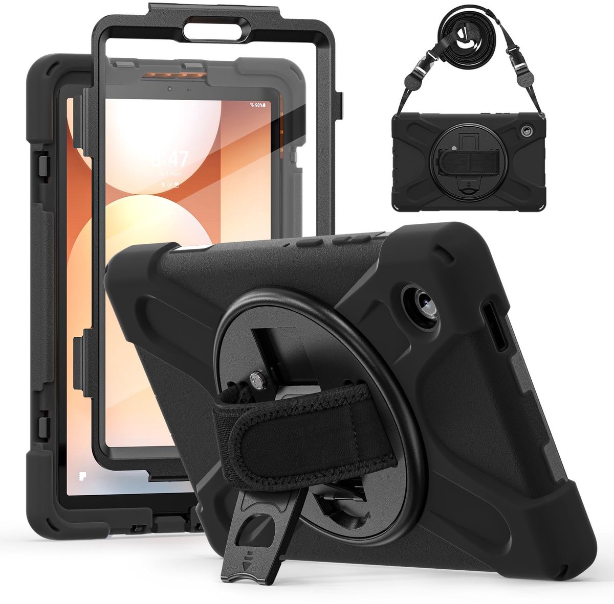 Omgoods - Heavy Duty Hoes voor Samsung Galaxy Tab A11+ Plus - Schokbestendig met Schermbeschermer