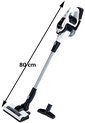 Bosch speelgoed steelstofzuiger, wit met zwart, met 80cm pijplengte.