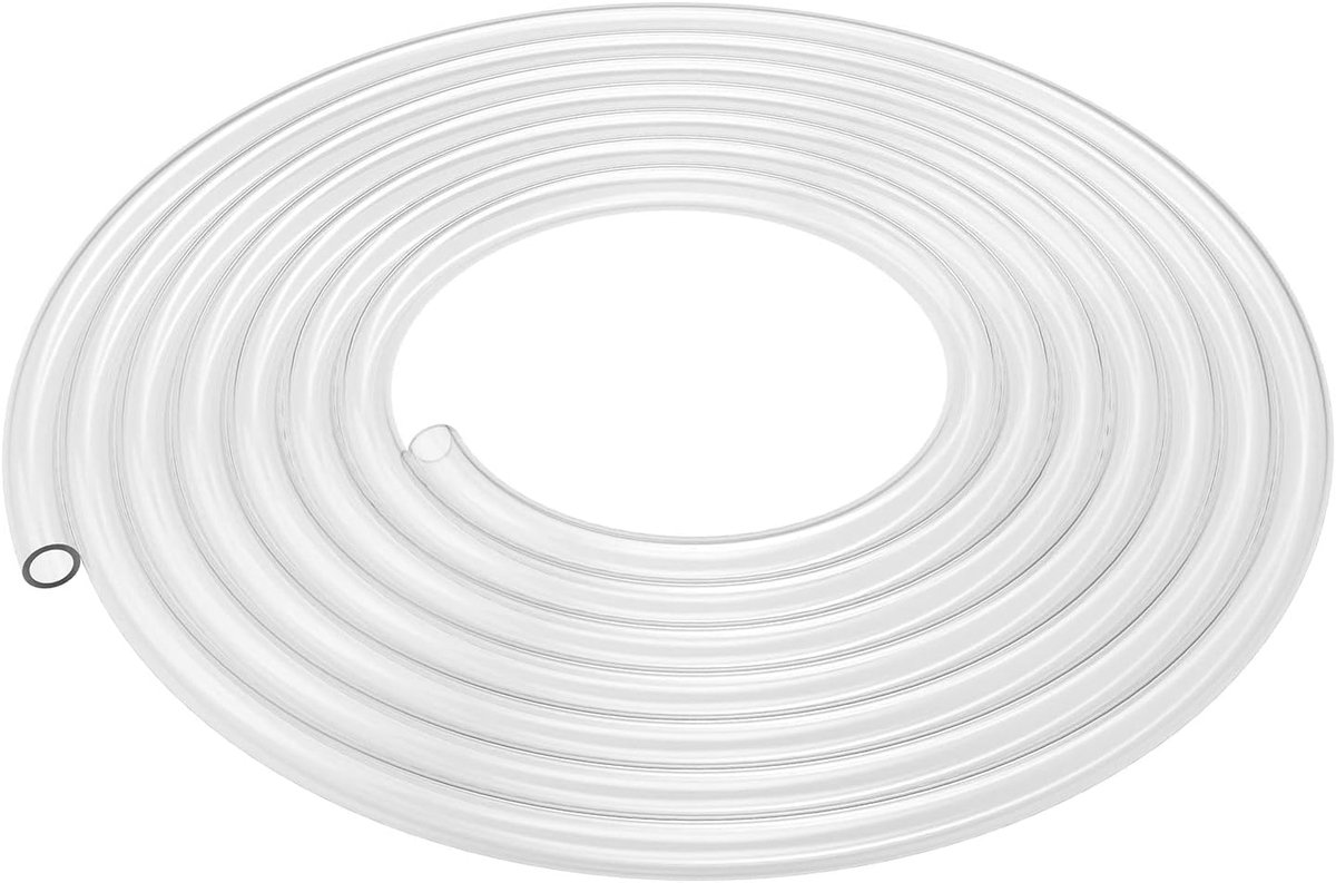Siliconslang, Hittebestendige pure Natuurlijke Siliconenslang, 12 mm Buitendiameter, 8 mm Binnendiameter, zeer Elastisch en Sterk, 3 Meter
