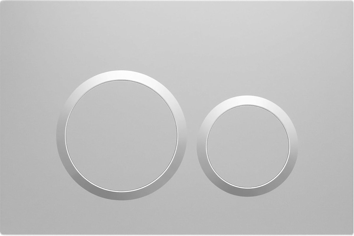zwart mat, compatibel met Geberit Sigma UP 320, 1 stuk (mat zilver)