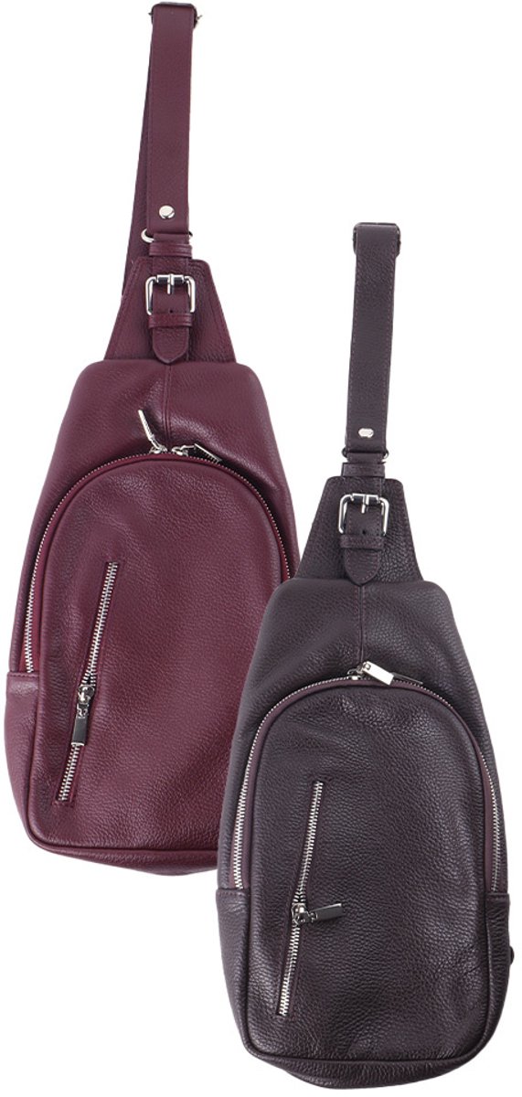 Giuliano Lederen crossbody - Made in Italy - Bordeaux