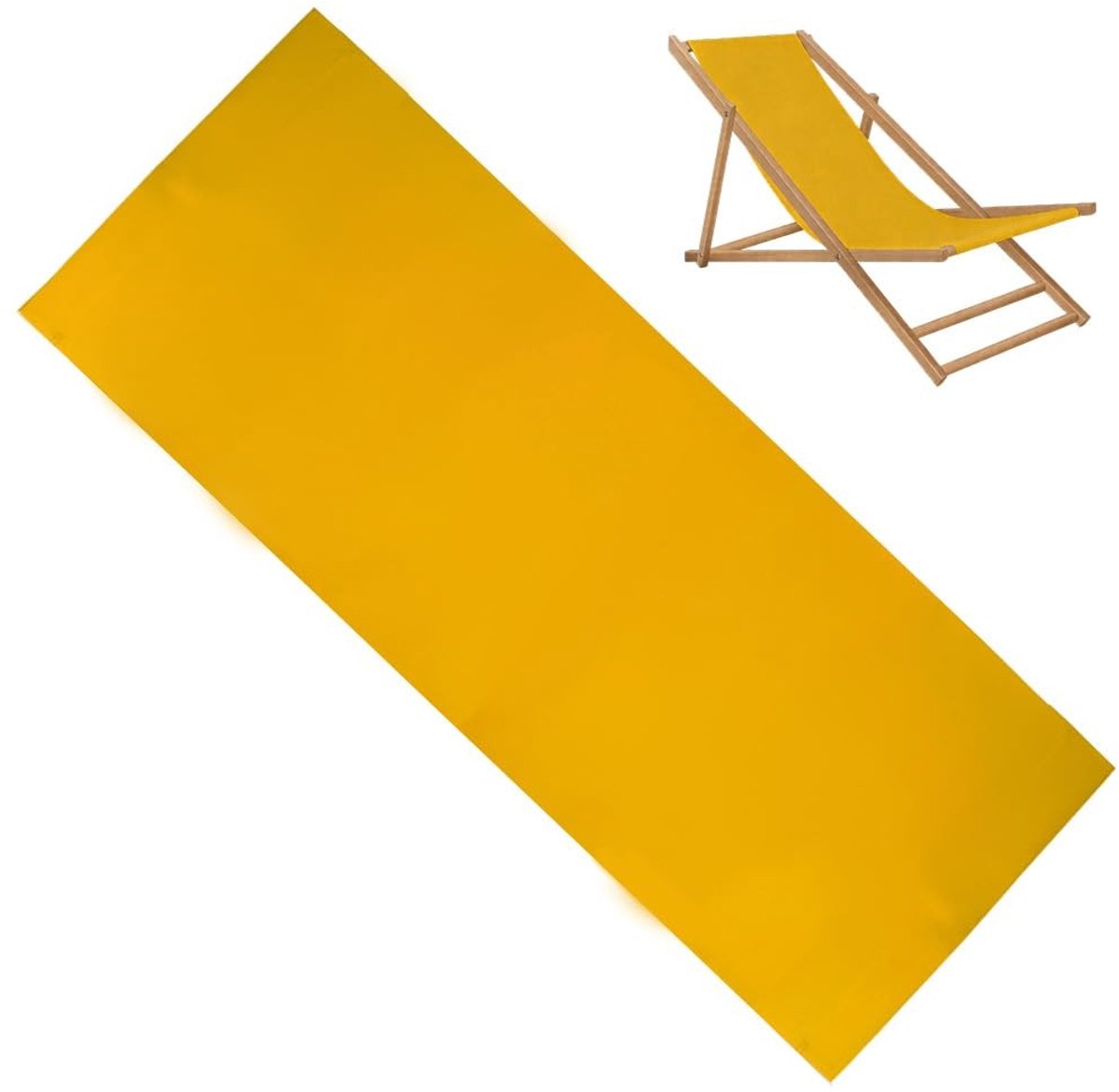Omgoods - 120x43.5cm Dikke Canvas Sling Stoel Vervanging voor Buiten