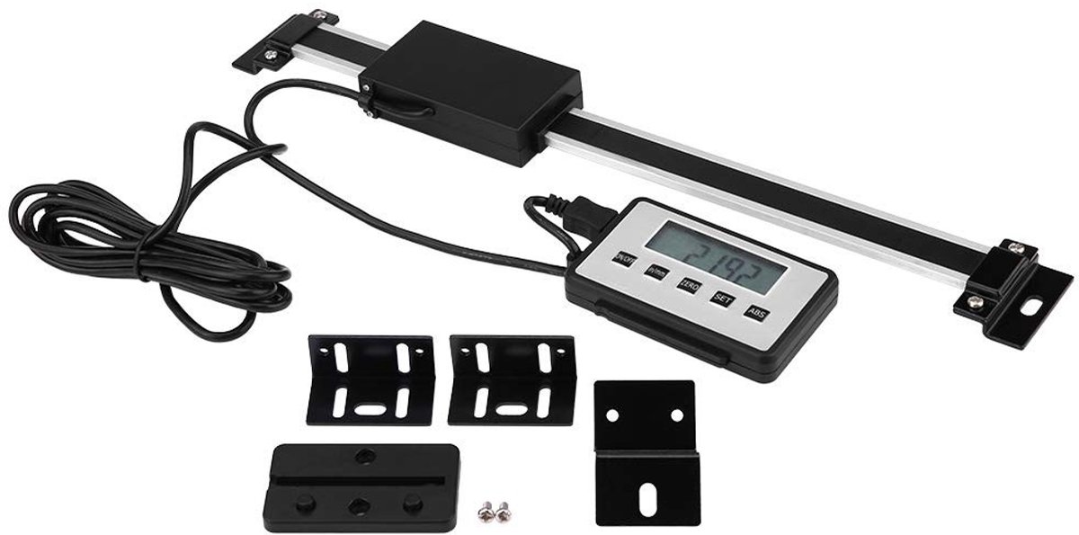 Omgoods- Digitale Uitleesset 0-200 mm - Nauwkeurige LCD-Uitleesschaal - Uitleesschaal voor Houtbewerking/Metaalbewerking - Antivibratie - Magnetische Bevestiging - Snelle Reactiesnelheid - Meetinstrument