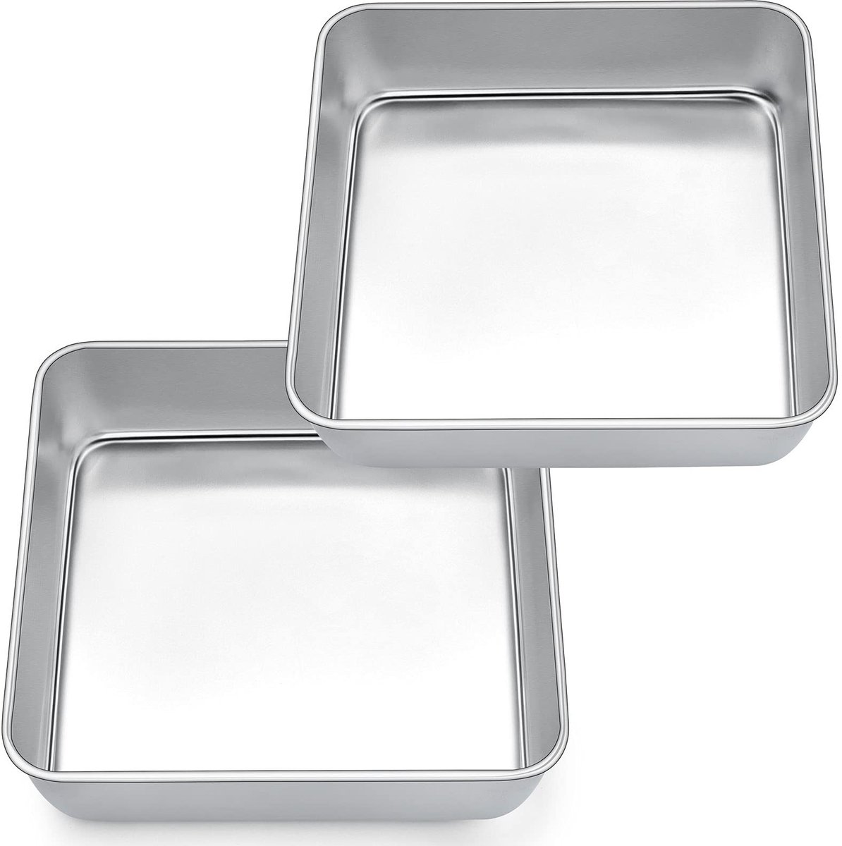 Omgoods - Set van 2 RVS Bakvormen voor Taart en Brownies