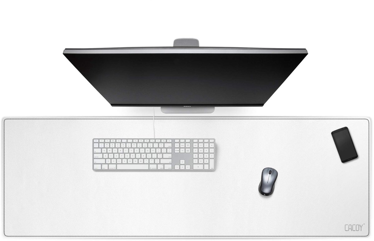 Omgoods - Grote PU Leren Muismat 120x40cm - Uitgebreide Bureau Pad voor Kantoor en Thuis