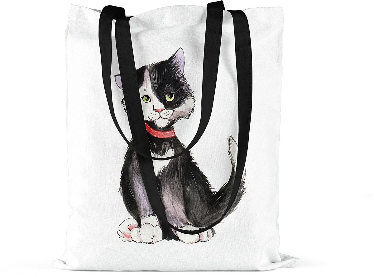 Omgoods - 100% Katoenen Tote Bag - Herbruikbare Boodschaptas, Eco-vriendelijk, Vouwbaar, Multicolor